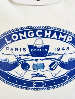 Longchamp x Constantin Riant Medium Le Pliage Collection Canvas Tote Bag