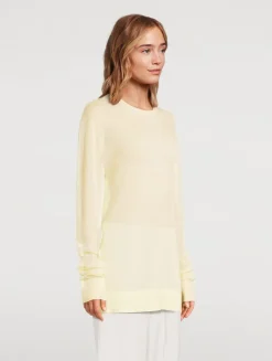 Long-Sleeve Knit T-Shirt