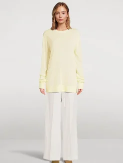 Long-Sleeve Knit T-Shirt