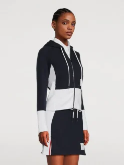 Loopback Zip-Front Hoodie