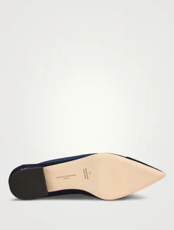 Lorenzo Mesh And Suede Ballet Flats