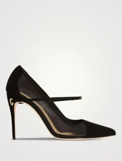 Lorenzo Mesh And Suede Pumps