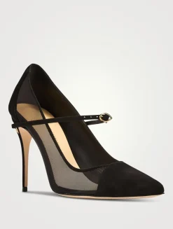 Lorenzo Mesh And Suede Pumps