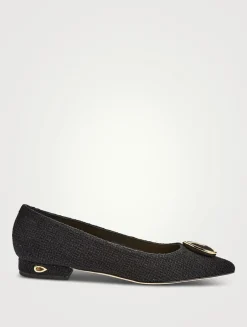Lorenzo Tweed Ballet Flats