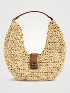Lou Raffia Tote Bag