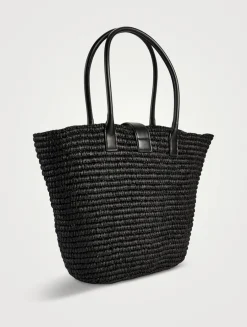 Lou Raffia Tote Bag
