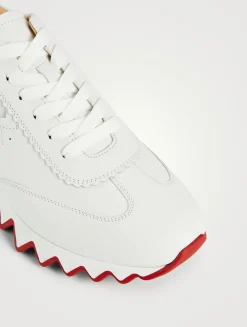 Loubishark Donna Neoprene And Leather Sneakers