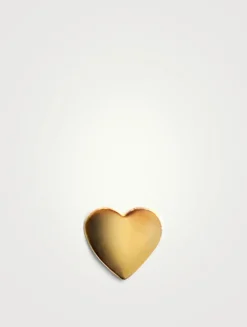 Love Letter Gold Heart Stud Earring