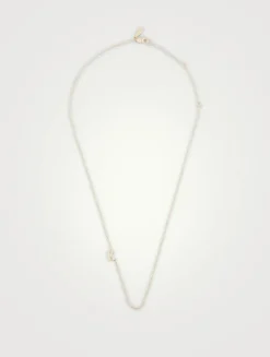 Love Letter Gold K Initial Necklace With Diamond