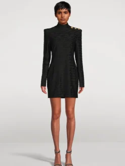 Love Letter Jacquard Knit Mini Dress