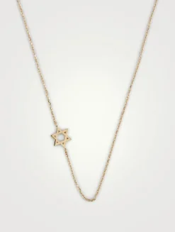Love Letter 14K Gold Classic Star Of David Necklace
