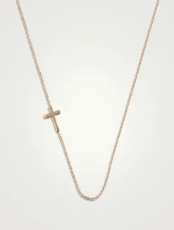 Love Letter 14K Gold Cross Necklace