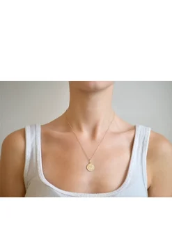 Love Letter 14K Gold Mini Royal Love Medallion Necklace