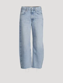 Low Curve Barrel-Leg Jeans