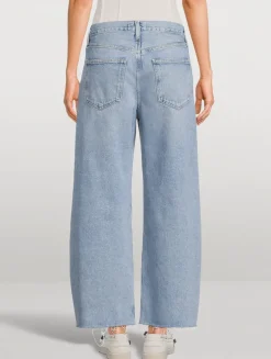 Low Curve Barrel-Leg Jeans