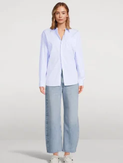 Low Curve Barrel-Leg Jeans