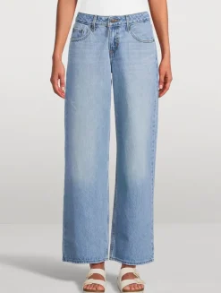 Low-Rise Wide-Leg Jeans
