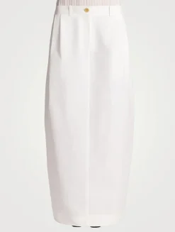 Lucian Poplin Midi Skirt