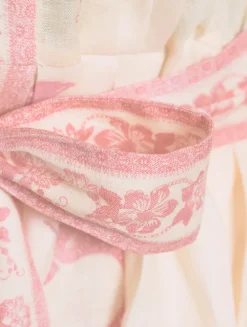 Lucky Belted Mini Dress In Floral Print