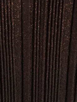 Lucky Metallic Ribbed Tank Top