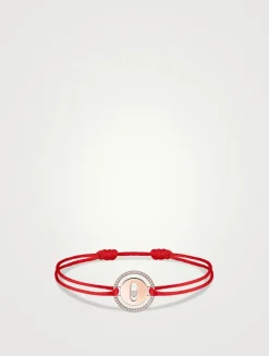 Lucky Move 18K Rose Gold Cord Bracelet