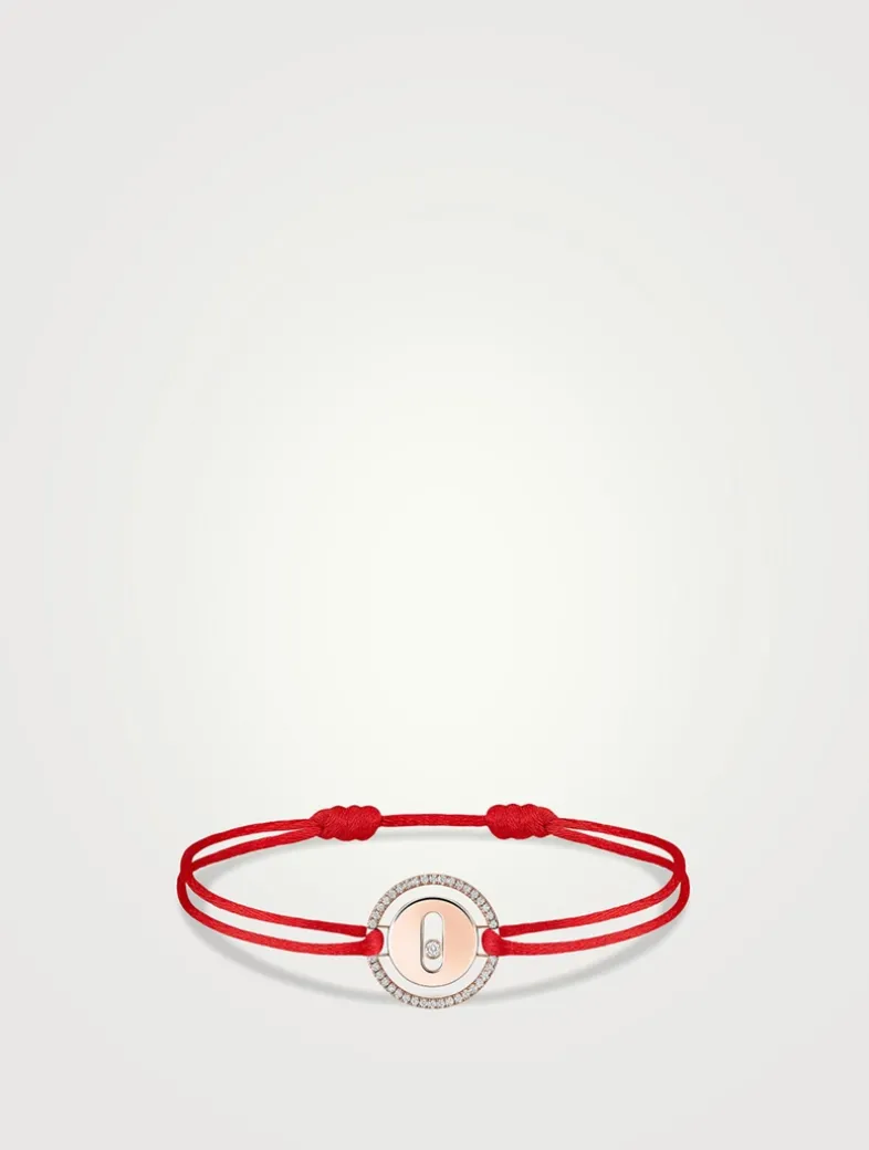 Lucky Move 18K Rose Gold Cord Bracelet