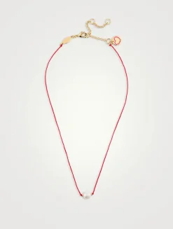 Lucky Thread Pearl Necklace