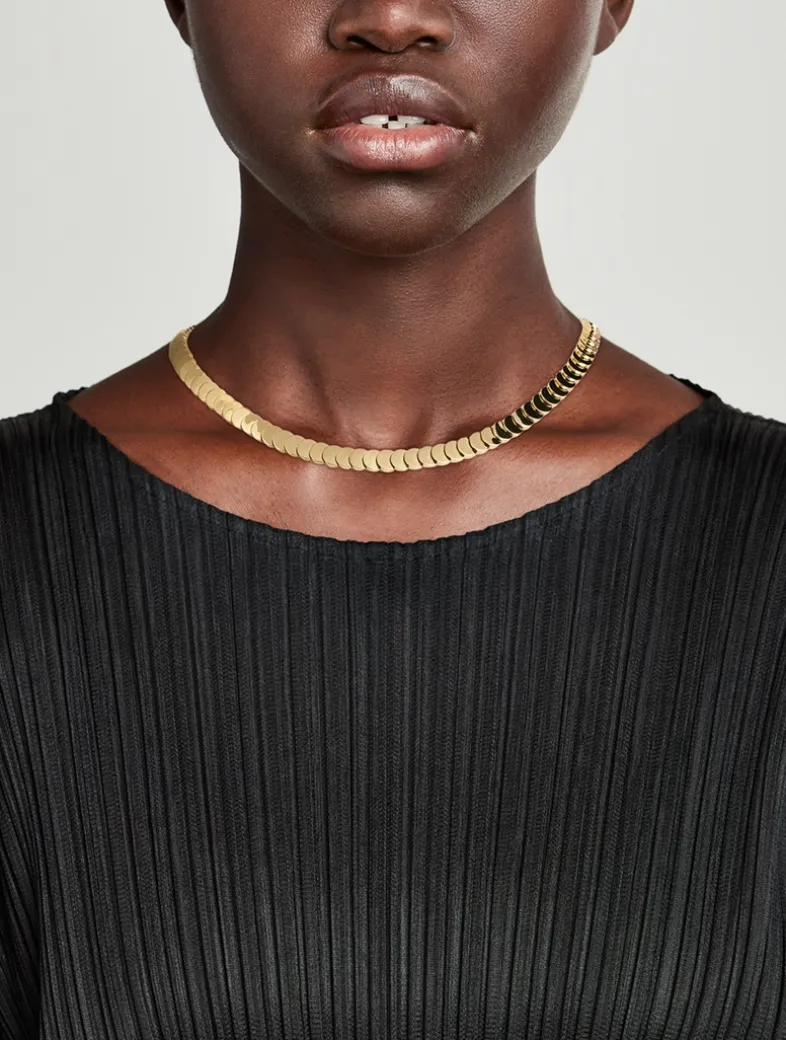 Luna 18K Gold Choker Necklace