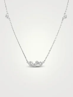 Luna 18K White Gold Necklace