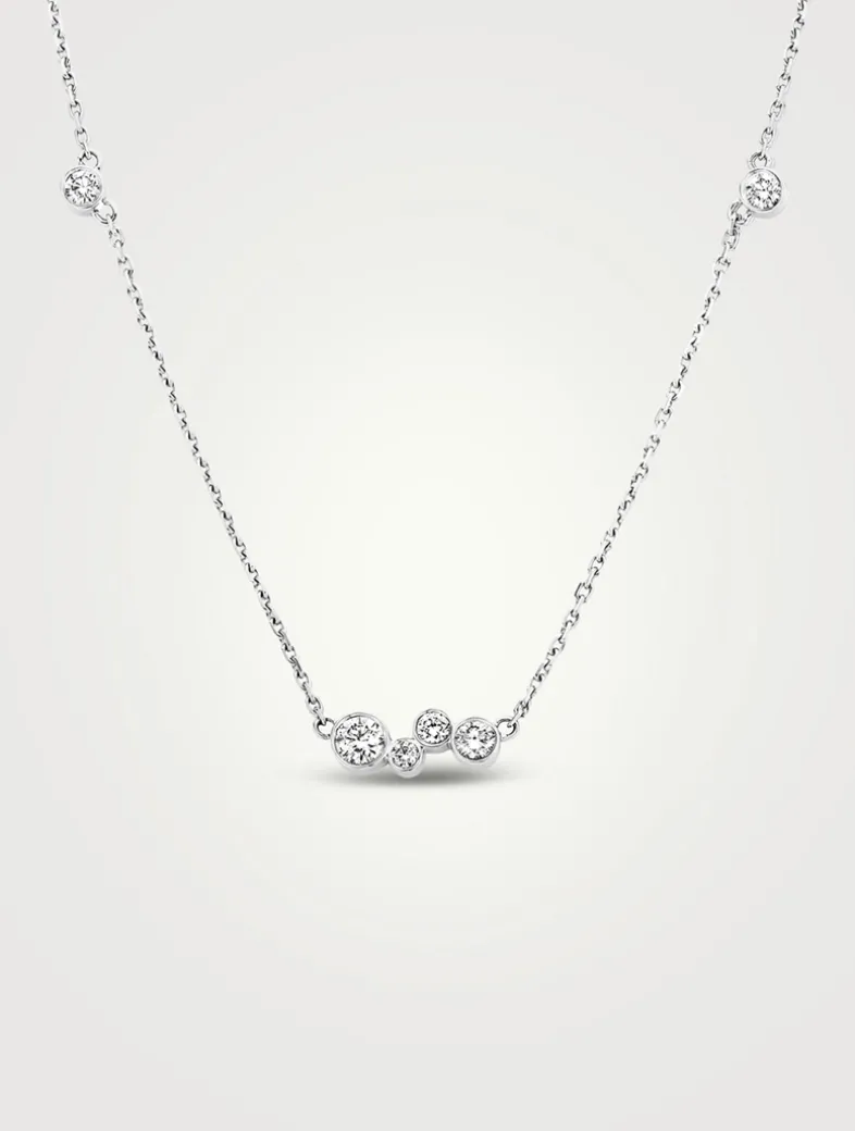 Luna 18K White Gold Necklace