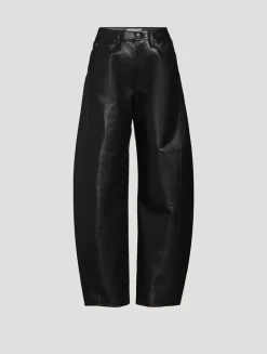 Luna Pieced Barrel-Leg Trousers