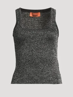 Lurex Knit Tank Top