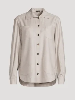 Lurex Shirt In Plaid Print