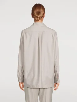 Lurex Shirt In Plaid Print