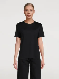 Lyocell And Cotton Crewneck T-Shirt