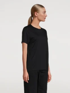 Lyocell And Cotton Crewneck T-Shirt