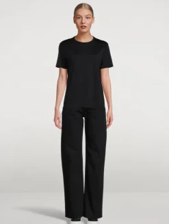 Lyocell And Cotton Crewneck T-Shirt