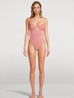 Mabel Underwire Bandeau One-Piece Swimsuit