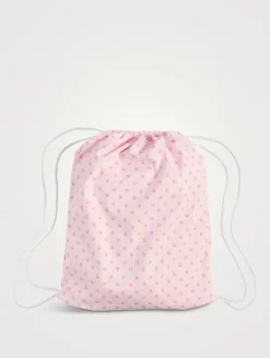 Madora Drawstring Bag In Tennis Racket Print