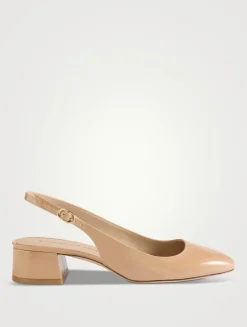 Maeve Patent Leather Slingback Pumps