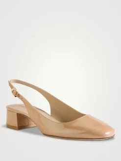 Maeve Patent Leather Slingback Pumps