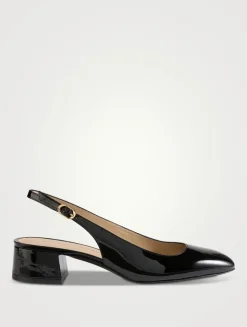 Maeve Patent Leather Slingback Pumps