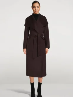 Mai Belted Wool Wrap Coat