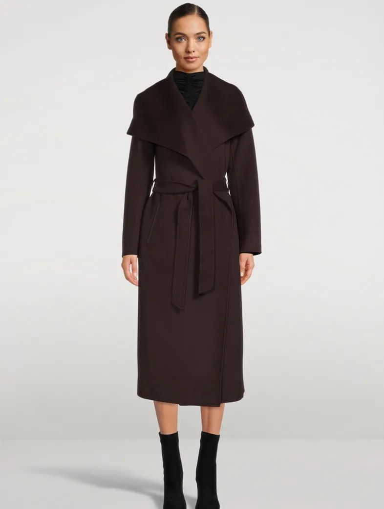 Mai Belted Wool Wrap Coat