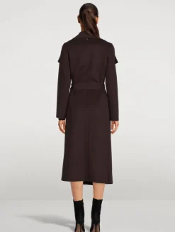 Mai Belted Wool Wrap Coat