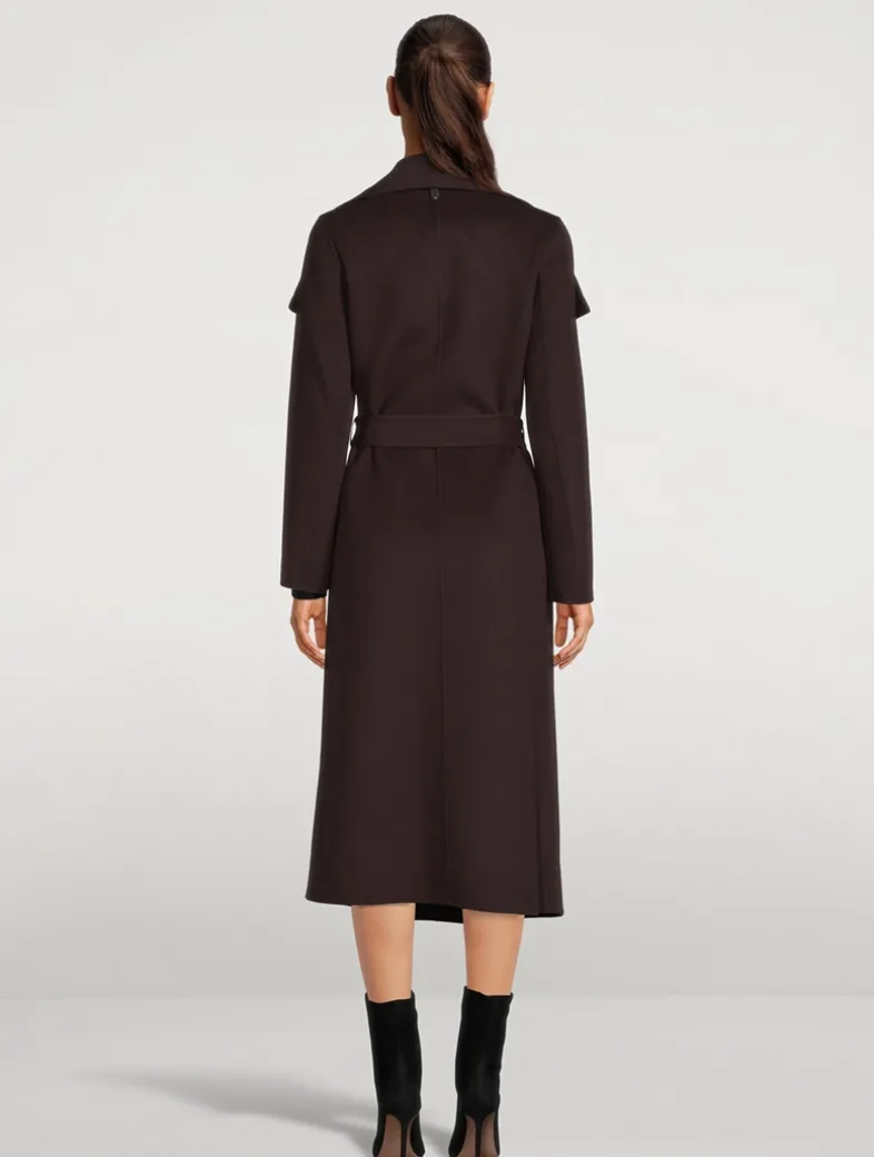 Mai Belted Wool Wrap Coat