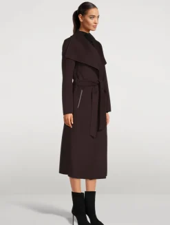 Mai Belted Wool Wrap Coat