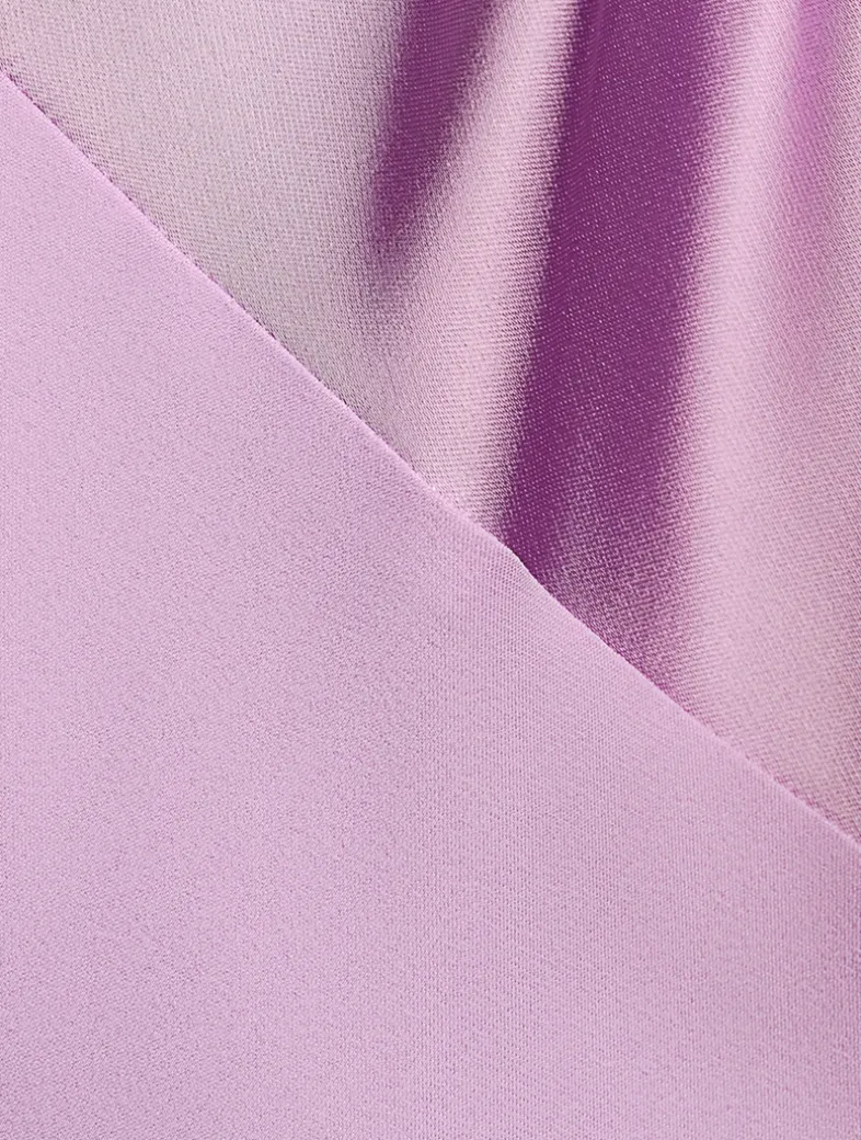 Mallee Asymmetric Satin Slip Dress