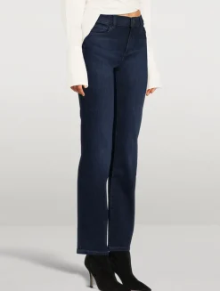 Mara Mid-Rise Straight Jeans