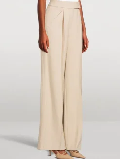 Marbeau Wide-Leg Trousers